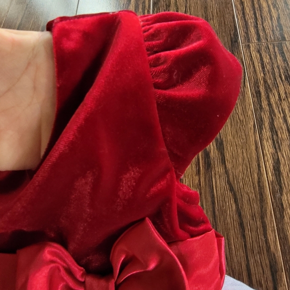 Jona Michelle Toddler Girl Special Occasion Dress Embroidery Red Wine White Sz 2 - Picture 6 of 13